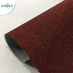 Good Price For New Products Glitter Leather Fabric
