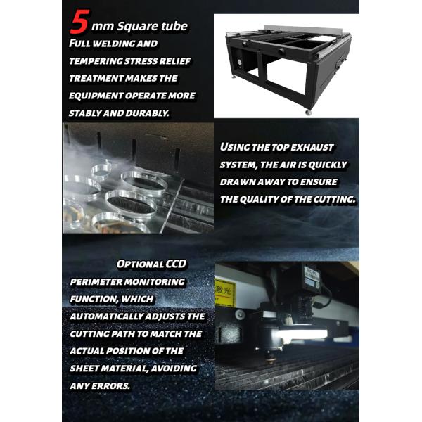 Ball Screw Carbon Dioxide Laser Cutter 150W/180W/300W/450W/600W T5D-L1325S