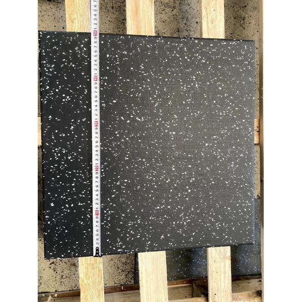 1m*1m 20mm Extra Heavy-Duty Black Rubber Floor Protection Mat for Gym and