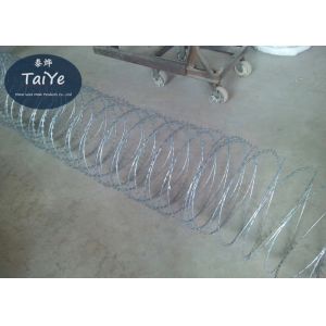 High Security Galvanized Concertina Cross Razor Barbed Wire Fencing