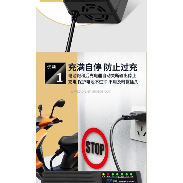 ABS Electric Vehicle Lead Acid Battery Charger for E-bike Scooter 72V 60V 48V 84V 20Ah Automatic Pulse Intelligent