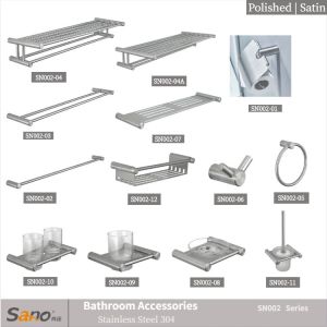 SUS304 13 Piece Bathroom Hardware Sets Wall Mounted Polished
