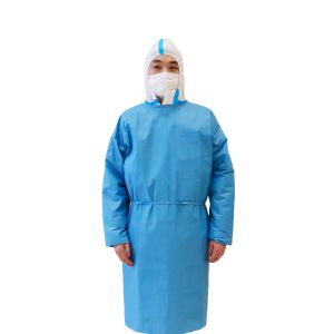 Blue Sms Medical Isolation Gown Non - Sterile Infection Control