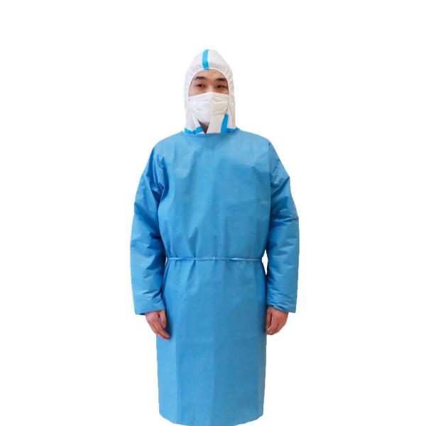 Buy Blue Sms Medical Isolation Gown Non - Sterile Infection Control at wholesale prices