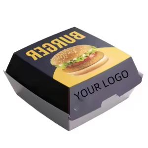 Automatic Printing Hamburger Boxes Disposable Takeaway Packaging