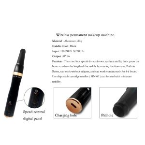 Digital Gyromagnetic Swith Panel Permanent Makeup Tattoo Pen For Eyebrow