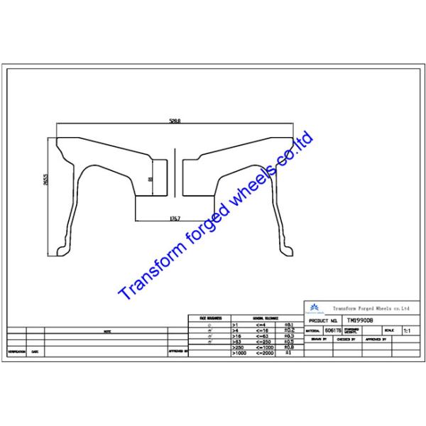 TM199008 19X9 inches forged wheels monoblock wheels blanks Dimple style barrel and rims