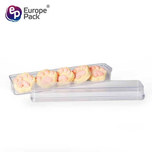 Buy Custom PS Transparent Plastic Biscuit Container Box at wholesale prices