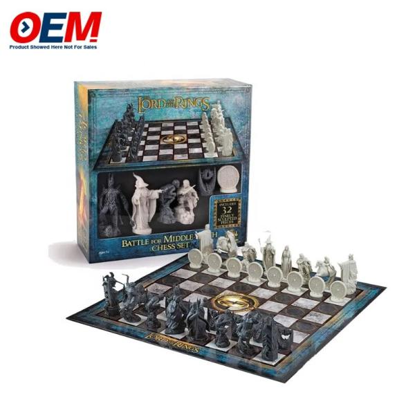 Customized plastic character figure table toys risk/chess/educational/business