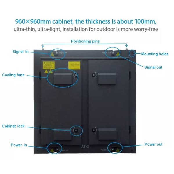 Outdoor waterproof P6.67 Full Color Led screen , IP65 3840Hz refresh die casting aluminum