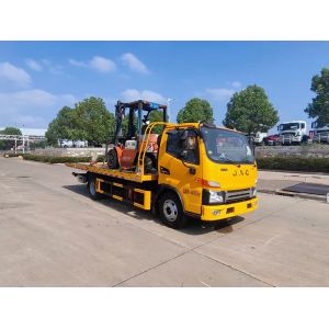 JAC 4x2 Towing Trucks Wrecker Truck Loading 8-ton Forklift Road-block Removal