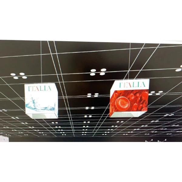 31"x 24" Trade Show Hanging Banner double sided hanging signs