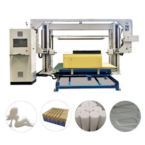 Quality Sponge Cutting Machine For Flexible PU Foam Cutting With High Speed Blade And No Dust for sale