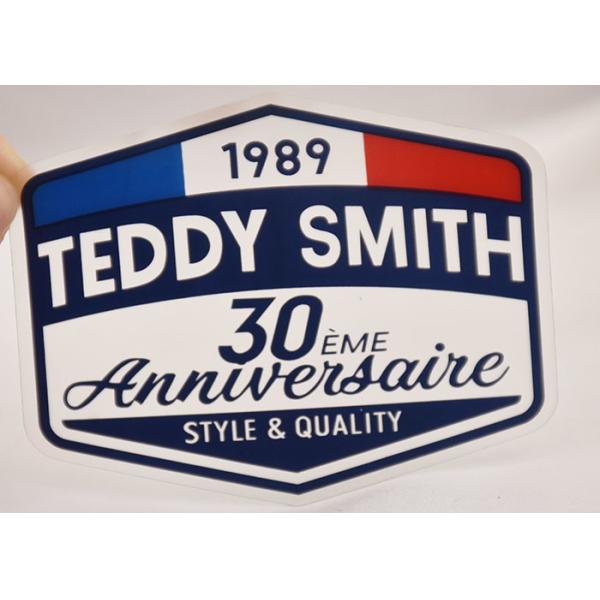 4 Colorway 0.5mm Screen Printed Labels Transparent TPU For Clothing