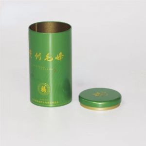 Stackable Small Tea Tin Container Empty Round Coffee Can Storage