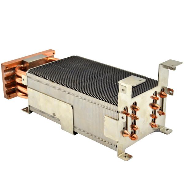 Aluminum 4Pcs Heat Pipe Radiator With Cpu Cooler Plating Nickel ISO9001