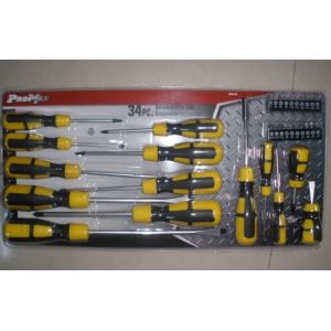 Quality 34 pcs screwdriver tool set ,with 1 pc bit handle . for sale