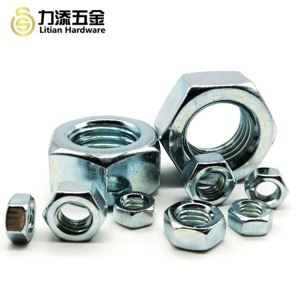 M6 M8 M10 Carbon Steel Hex Nut Black Oxide Galvanized Din 934