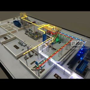 ODM Scale Building Model Construction Architecture Landscape Model 1/40 3D