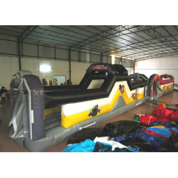 Buy Giant Funny Adult Inflatable Obstacle Courses 10 X 2 X 2.6m 0.55mm Pvc Tarpaulin at wholesale prices