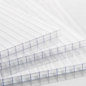 Pc Material Plastic Polycarbonate Sheet Pc Hollow Sheeting for Swimming Pool Roof Covering