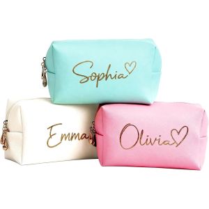Quality PU Letter Printing Makeup Bag Multi Functional Storage Bag for sale