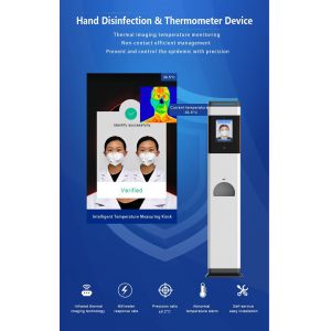 Non Contact Infrared Walk Through Body Temperature Scanner With Hand Sanitizer