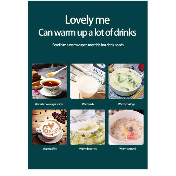 2023 Hot Sell Smart Ceramic Sublimation Coffee Cup Mugs, Constant Temperature 55 Degree Usb Electric Coffee Mug Warmer