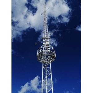 China Three Legged Steel Lattice Antenna Guyed Wire Tower on sale