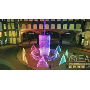 Custom Made Floor Fountains With Beautiful Video Stainless