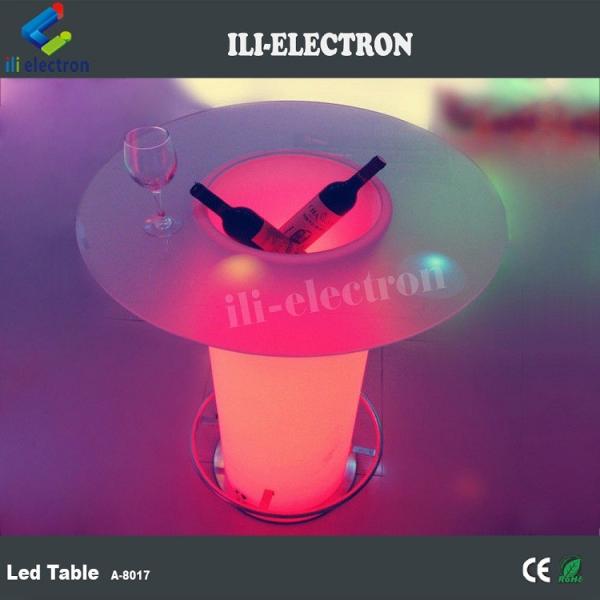 plastic party frosting finishing top glass led ice bucket table