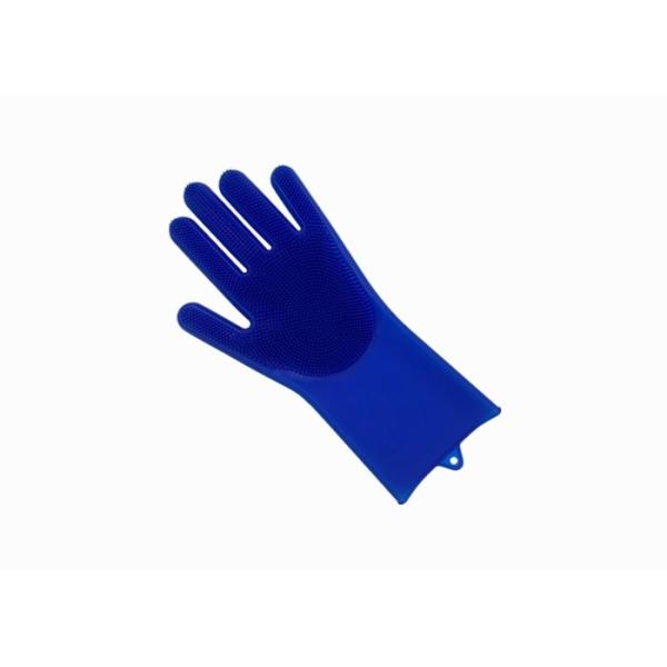 Buy Reusable Silicone Cleaning Brush Scrubber Gloves For Household Kitchen Clean at wholesale prices