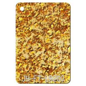 Transparent Chunky Glitter Acrylic Sheets Plexiglass Plastic Sheet Two Sides