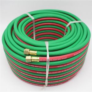 China 1/4'' X 100FT 300psi Gas Rubber Hose Twin Welding EPDM Natural Gas Flexible Hose on sale