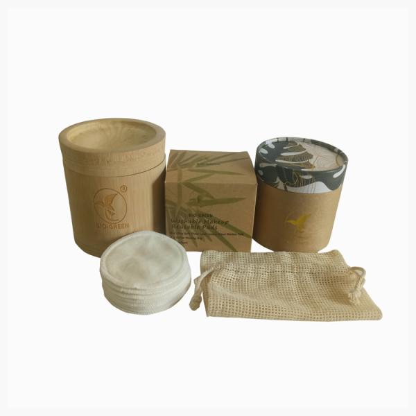 Breathable Bamboo Facial Make Up Remover , Anti Resistant Organic Reusable Pads