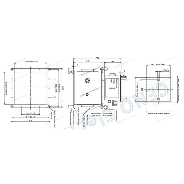 Low Temperature Carbon Brush Slip Ring With -40°C~+60°C For Oilfield Or Marine