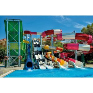 OEM Children Amusement Water Park Rides Swimming Pool Fibeglass Slide