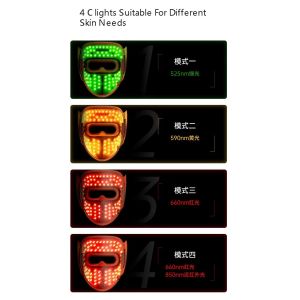 Handheld LED Light Face Mask 40hz Pulse Mode Operation Wrinkle Removing Face