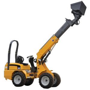 18.2KW Small Hydraulic Wheel Loader KUBATA Engine Mini Compact Wheel Loader