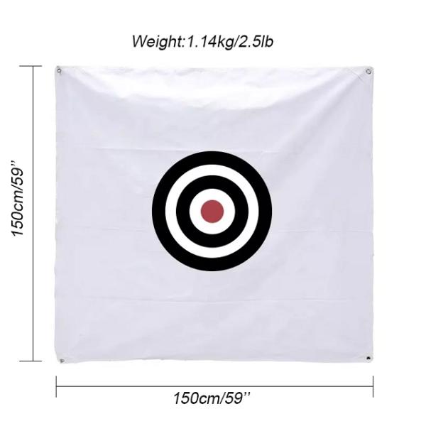 Canvas Golf Driving Net Golf Hitting Target Cloth White Color 1.5m