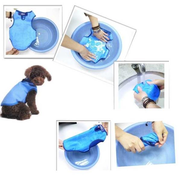 Buy Cool Summer Cooling Dog Coat Breathable 'Ice Mesh' Pet Clothes Lightweight UV Resistant Home Wear Outfit at wholesale prices