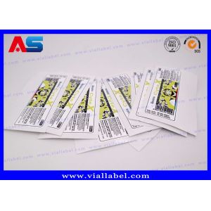 Bio Pharma Adhesive 10ml Vial Stickers Bottle Rubber Cap For Muscle Growth