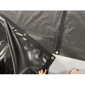 Heavy Duty Lumber Tarp 8 Ft Drop 24 Ft X 27 Ft For Flatbed Truck