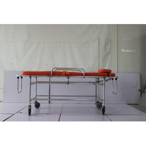 190CM & 21inch Hospital Stretcher Patient Transfer Trolley Aluminum Alloy Non Magnetic Cart