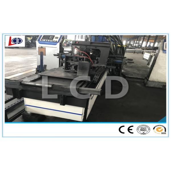 Stainless Steel Cnc Hole Punching Machine , Tube Punching Machine Customized Hole Shape