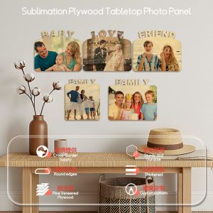 Custom Sublimation Romantic Picture Frames Love Photo Frame