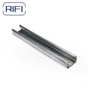 Galvanized Steel Thickness 2mm 41x41 Slotted Channel 10 Ft Ss Unistrut Channel
