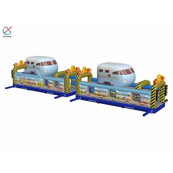Buy 0.55mm Giant Inflatable Obstacle Course Car Obstacle Course Bounce House at wholesale prices