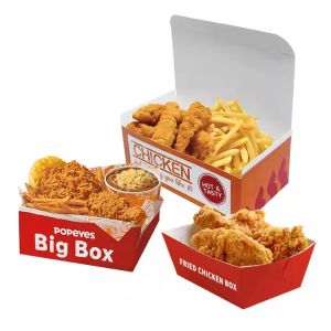 Custom Biodegradable Fried Chicken Boxes with Logo - Eco-Friendly Takeaway