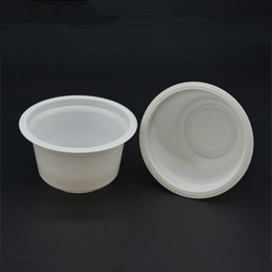 PP 230ml Disposable Yogurt Cups With Lids Plastic Frozen Yogurt Cups